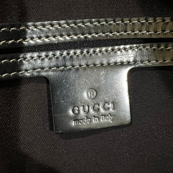 Gucci GG Supreme tote bag purse authentic brown bronze great used condition - Picture 10 of 12